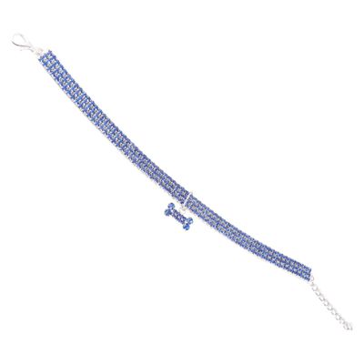 INOOMP Rhinestone Dog Collar for Stylish Pets