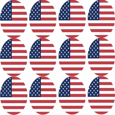 Edible USA Muffin Toppers, 12 Pre-Cut