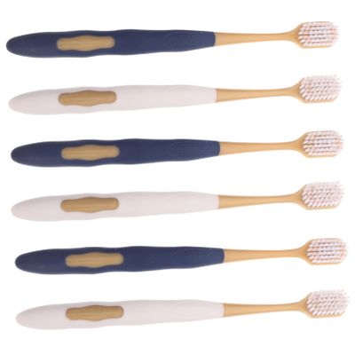 Soft-Bristle Toothbrushes, 36-Pack, PP/TPR/PBT, for Adults
