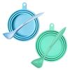 Milisten Silicone Can Lids 4 Pack with Pet Spoons view 1
