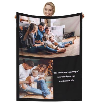 Dmkjdzsw Personalized Photo Blanket, Super Soft, 80 x 120 cm