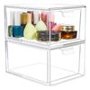 Stackable Drawer Organizer, Transparent Makeup and Desktop Storage view 1