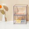 Stackable Drawer Organizer, Transparent Makeup and Desktop Storage view 2