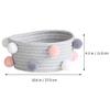 Beatifufu 2-Piece Woven Fabric Storage Baskets for Cosmetics, Tables and Bathrooms view 2