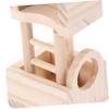 Supvox Wooden Hamster Observatory Tower for Hamsters and Mice, Beige view 2