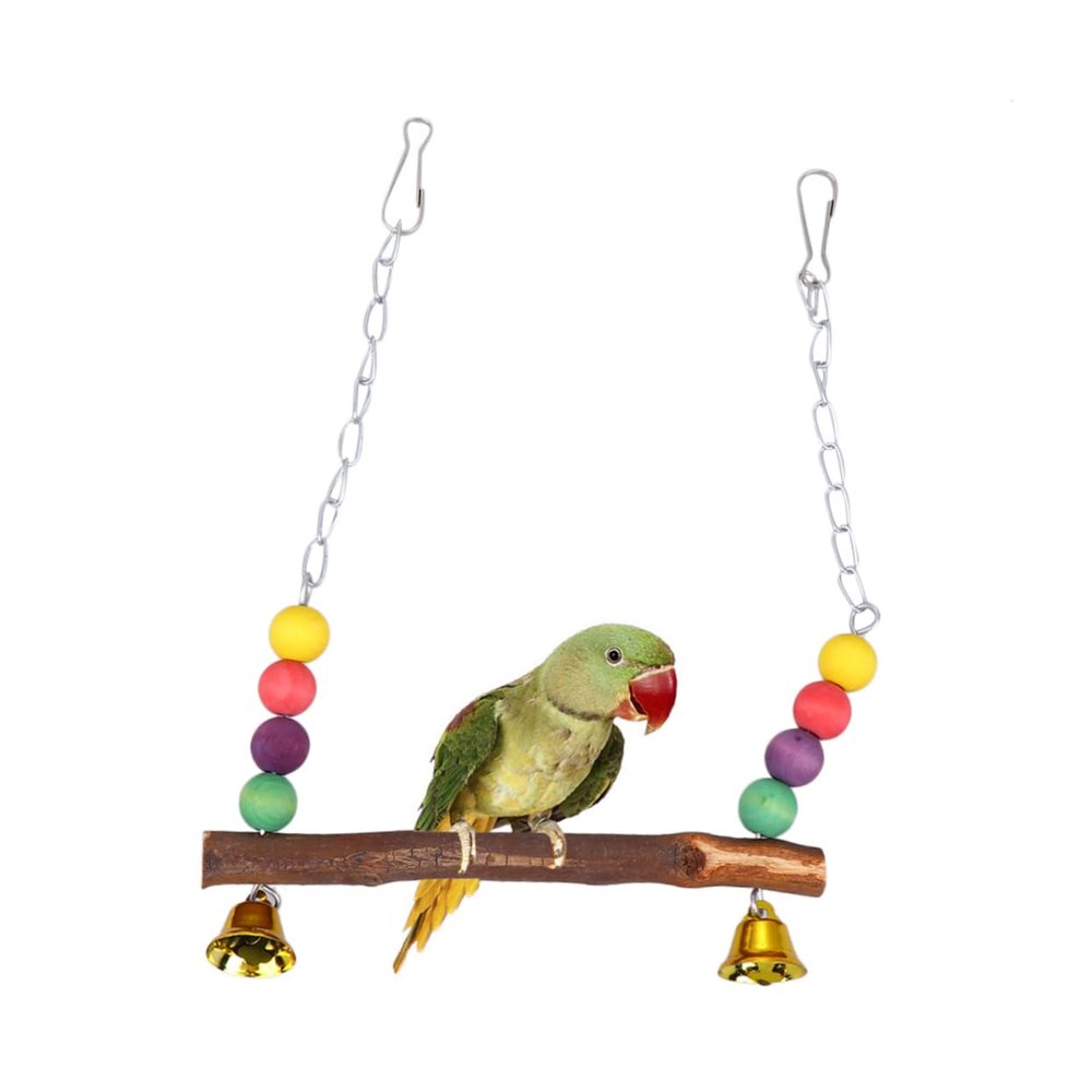 HAPINARY Parrot Swing with Colorful Beads