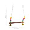 HAPINARY Parrot Swing with Colorful Beads view 2
