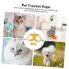 Supvox Adjustable Suede Dog and Cat Chest Harness, Quick-Release, Escape-Resistant, 2-Piece Set view 4