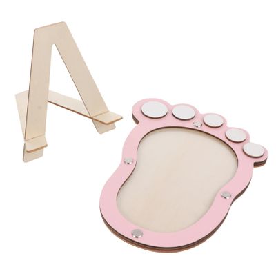 HAPINARY Footprint Photo Frame for Baby Growth Documentation, Pink