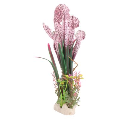WOONEKY Artificial Underwater Grass Aquarium Decoration, Durable Plastic Water Plants with Vivid Design for Fish Tanks and Aquariums