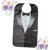 Adult and Senior Dining Bib with Snap Button view 1