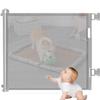 Retractable Baby Gate, 300 x 86 cm, Gray view 1