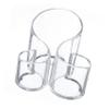 Acrylic Makeup Brush Holder, S-Shaped Desktop Storage Box view 1