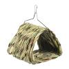 Bird Nest for Cage | Triangular Shape Handwoven Hanging Bird Hut view 1