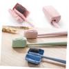 Beavorty 36-Piece Wheat Straw Toothbrush Caps, Waterproof Protective Covers for Travel, Camping and Outdoor Activities, Random Color view 4