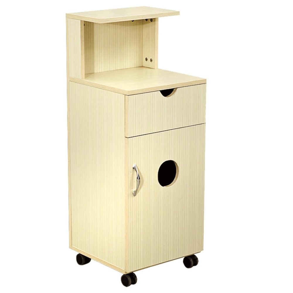 esmen Salon Cart, Hairdresser Storage Trolley with Wheels for Office, Living Room, or Kitchen
