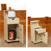 esmen Salon Cart, Hairdresser Storage Trolley with Wheels for Office, Living Room, or Kitchen view 3