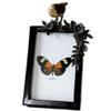 LLXTJJY Tabletop Bird Photo Frame, Vintage Copper Floral Frame with Birds view 1