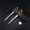 GZSLKSCD Hairdressing Scissors Set with Flat Cutting Teeth, Leather Case and Bang-Cutting Set view 3