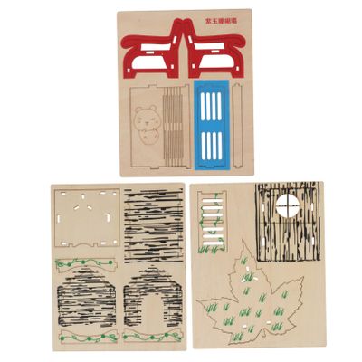Yardwe Wooden Hamster Cage Accessory