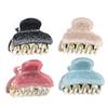 Small Glittery Acrylic Hair Claw Clips for Girls and Women, 4-Pack view 1
