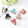 Small Glittery Acrylic Hair Claw Clips for Girls and Women, 4-Pack view 3