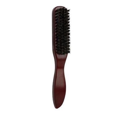 Rtauhife Hair Straightening Brush, Boar-Bristle Brush, Dark Red