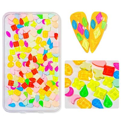 Fingernail Charms, Fashionable 3D Nail Art Decorations, Elegant Rhinestones, DIY, 150 Pieces, Irregular, 03, No Gemstone