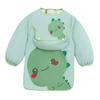 HAPINARY Long-Sleeve Toddler Bib Apron, Green, Polyester view 1