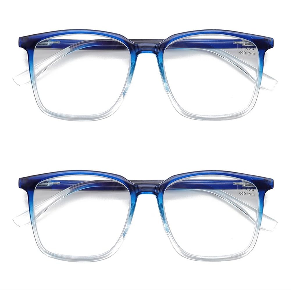 IEYELUUK Wide Reading Glasses with Blue Light Filter, +1.50 Diopters