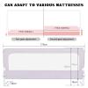 OHMG Bed Rail for Children, Safety Rail for Adults, Portable Playpen, Removable and Height-Adjustable, Breathable Mesh, Gray, 180 x 70 x 26 cm view 2