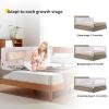 OHMG Bed Rail for Children, Safety Rail for Adults, Portable Playpen, Removable and Height-Adjustable, Breathable Mesh, Gray, 180 x 70 x 26 cm view 3
