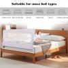 OHMG Bed Rail for Children, Safety Rail for Adults, Portable Playpen, Removable and Height-Adjustable, Breathable Mesh, Gray, 180 x 70 x 26 cm view 4