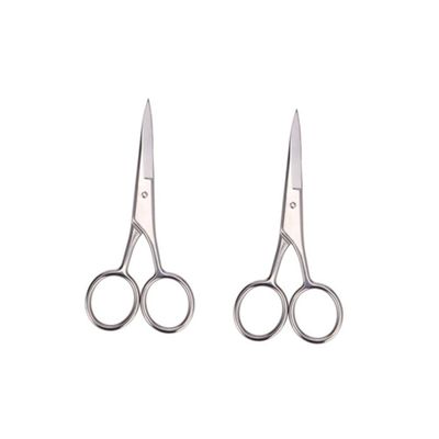 HAKIDZEL 2-Piece Mustache and Beard Scissors for Men