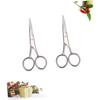 HAKIDZEL 2-Piece Mustache and Beard Scissors for Men view 2
