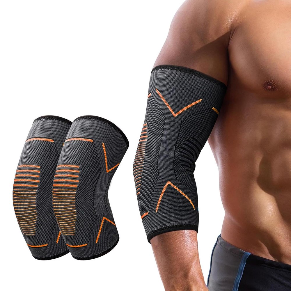 SSKHE Elbow Brace for Men and Women, 2-Pack Compression Sleeves