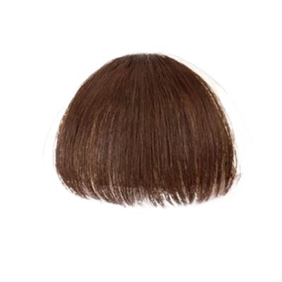 Clip-In Synthetic Bangs Hairpiece, Light Brown