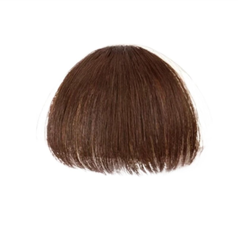 Clip-In Synthetic Bangs Hairpiece, Light Brown