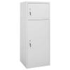 ShCuShan Saddle Cabinet, Light Gray Steel, 53 × 53 × 140 cm view 1