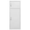 ShCuShan Saddle Cabinet, Light Gray Steel, 53 × 53 × 140 cm view 2