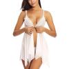 GMDNS Women's Plus-Size Lace Chemise Lingerie Set view 1