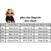 GMDNS Women's Plus-Size Lace Chemise Lingerie Set view 2