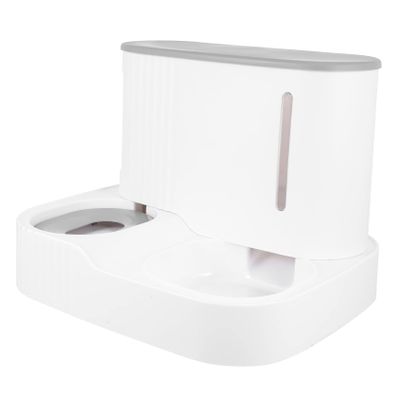 Milisten Automatic Food and Water Dispenser for Cats and Small Dogs with Viewing Window and Removable Food Bowl