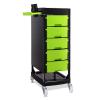FRALHQFL Sturdy Salon Trolley with 5 Large Drawers view 1