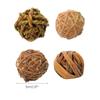 BEBIKR Chew Toys for Small Pets, Grass Balls, 4-Piece Set view 3