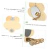 Happyyami Wooden Bird Toy with Mirror for Parrots view 4