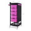 FRALHQFL Sturdy Salon Rolling Tray Cart with 5 Large Drawers view 2
