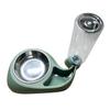 Automatic Pet Feeder with Two Bowls, Green view 1
