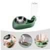 Automatic Pet Feeder with Two Bowls, Green view 2