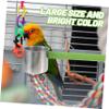 Happyyami Wooden Bird Perch with Feeder view 3